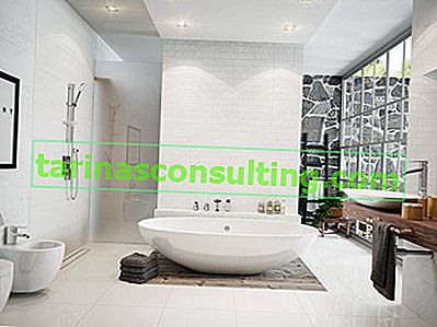 Finitions dans le style SPA - Dans un salon de bain atmosphérique, la palette de couleurs et les matériaux utilisés dans ...