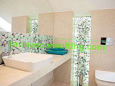 Fototapete mit Kieselsteinen, Badezimmer in Beigetönen, modernes Badezimmer