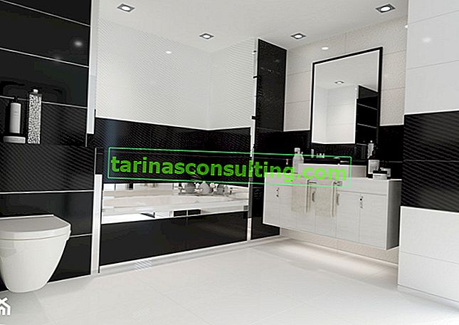 Badezimmer in klassischen Farben. BLACK & WHITE Fliesen sind immer in Mode!